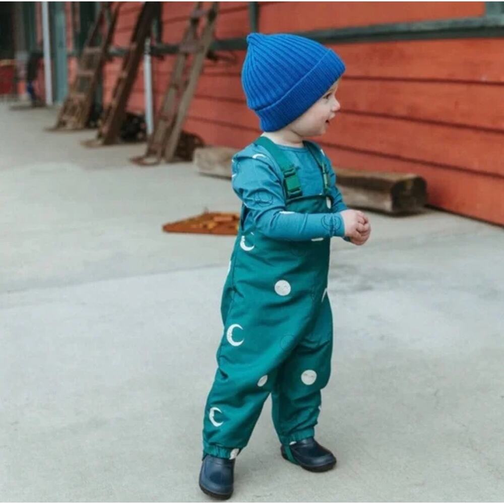 NWT Fin & Vince winter snowsuit bunting suit in moon jade 0-6m